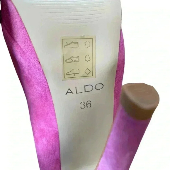 NWOT ALDO, Pink Suede Stiletto High Heels Elegant Design, Size 36 👠 - Picture 8 of 10